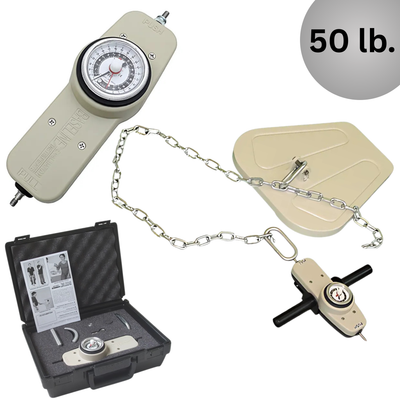 Baseline MMT Hydraulic Push-Pull Dynamometer with Analog Gauge (50-500 lbs Capacity)