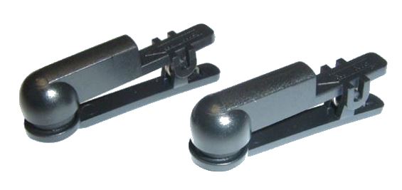 Black Ear Clip Electrodes for Cranial Electrotherapy Stimulation